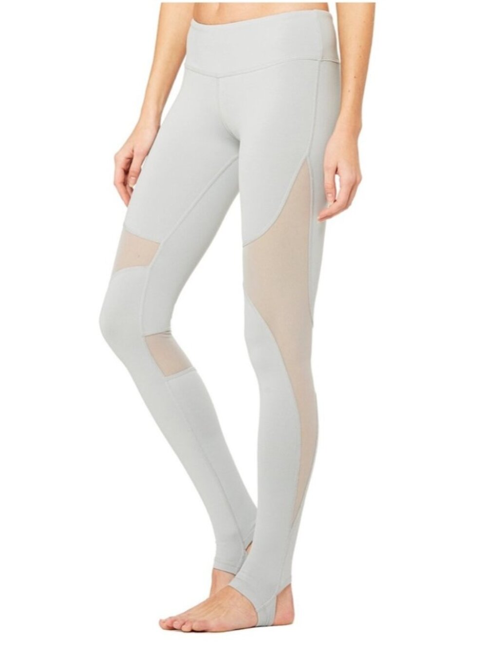 Alo Yoga Coast Stirrup Yoga Legging Light Grey Small